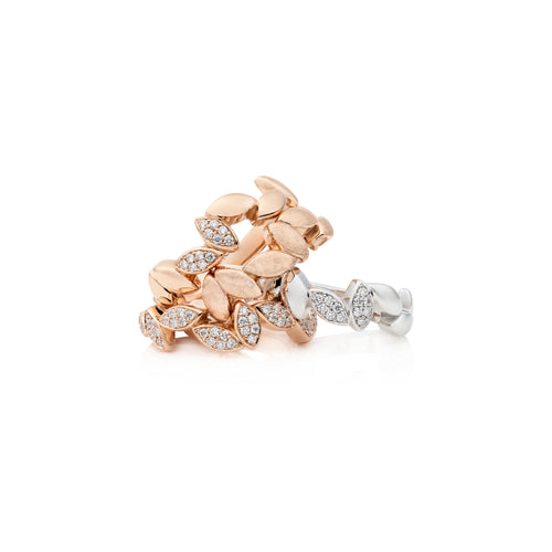 Bron Poppy Ring (8RR4933BR2) aus Roségold mit Diamant
