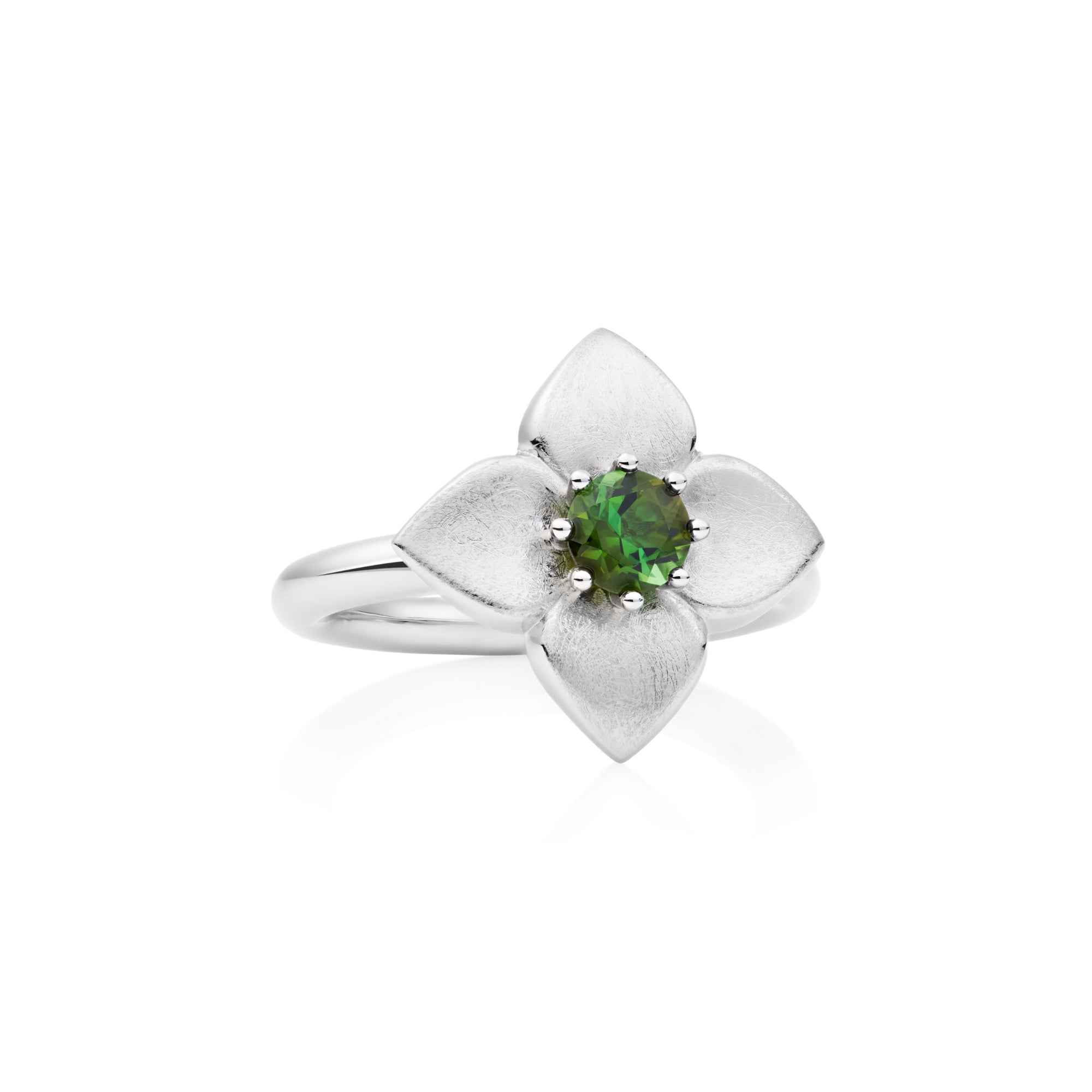 Bron Poppy Ring (8RW4918MGT) aus Weißgold mit Turmalin