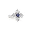 Bron Poppy Ring (8RW4919IOBR) aus Weißgold mit Diamant und Iolith