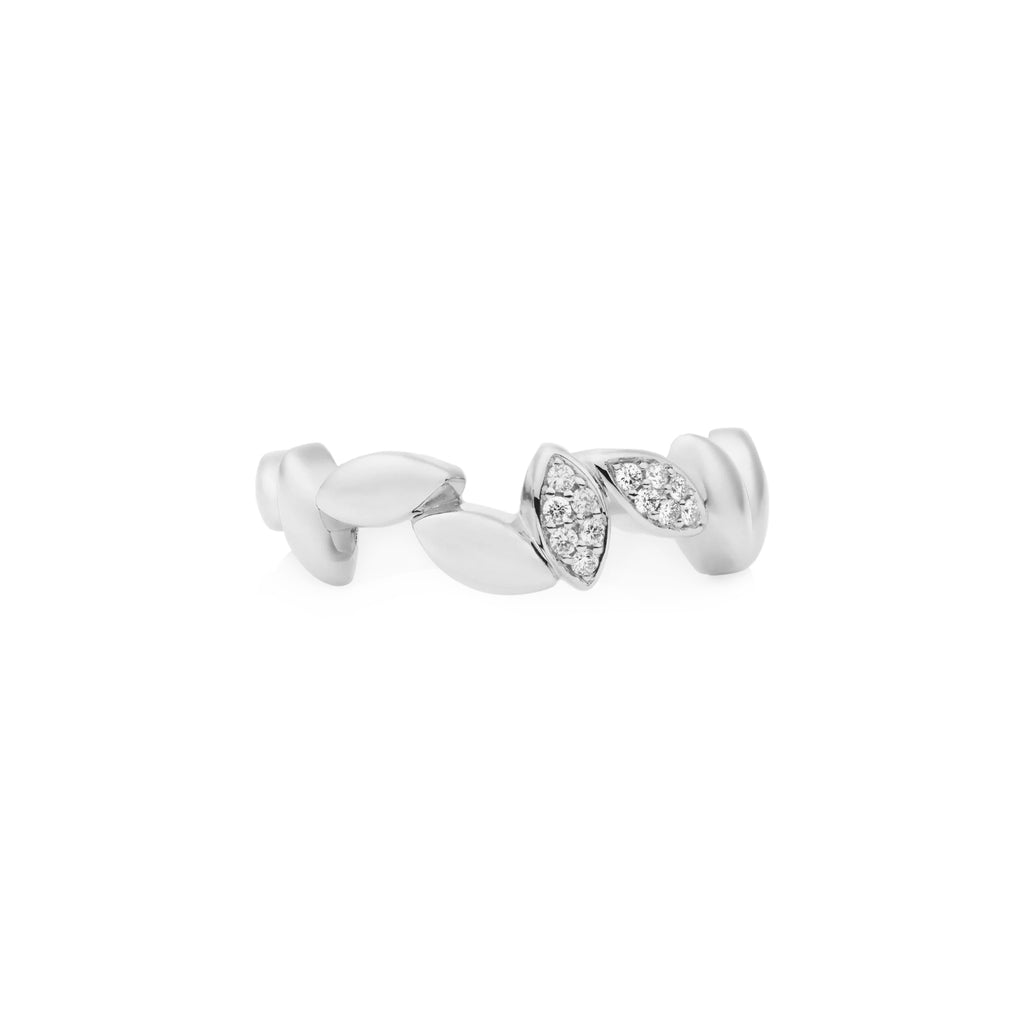 Bron Poppy Ring (8RW4933BR2) aus Weißgold mit Diamant