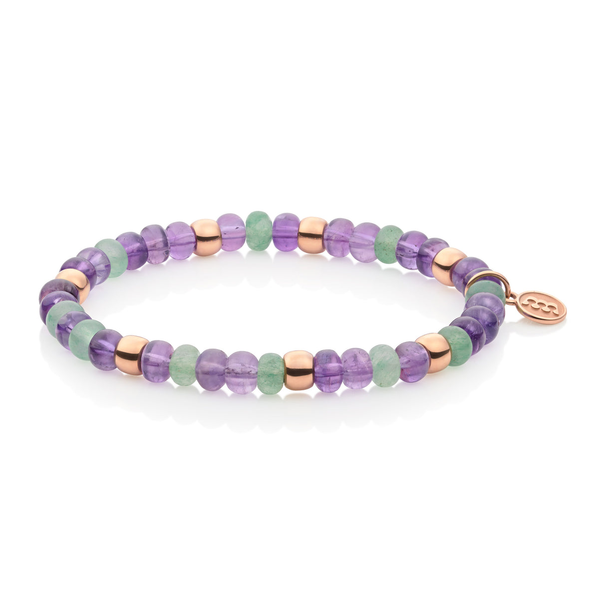 Bron Reflex Armband (8AR3985MIX35) aus Roségold mit Amethyst
