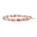 Bron Reflex Armband (8AR3985MIX59) aus Roségold mit Aquamarin, Mondstein und Rhodochrosit