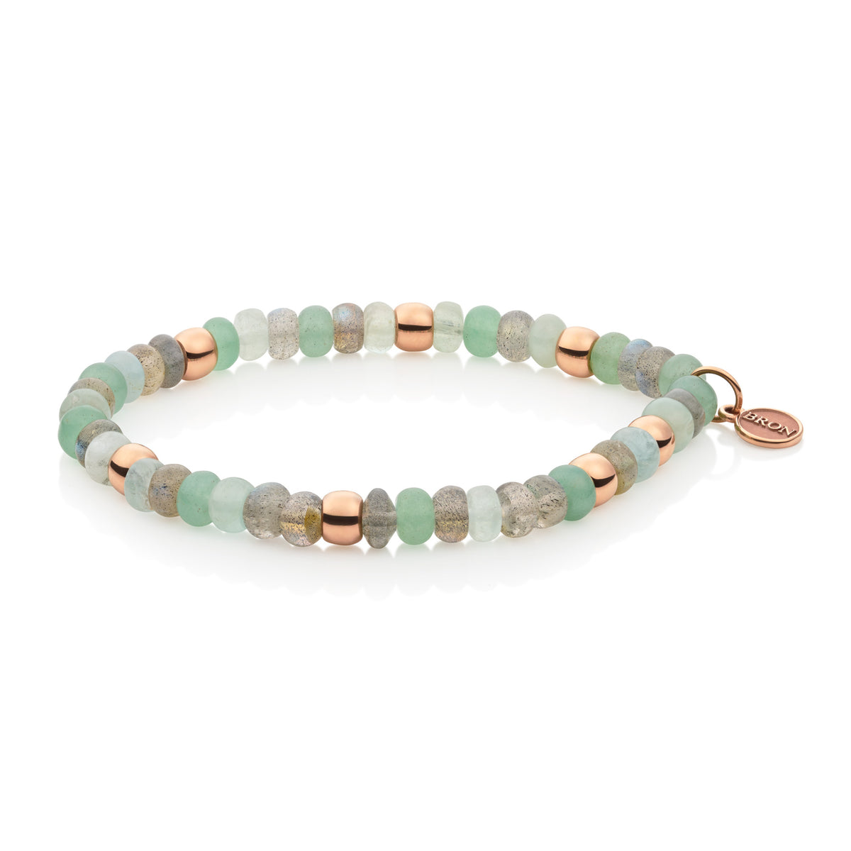 Bron Reflex Armband (8AR3985MIX60) aus Roségold mit Aquamarin