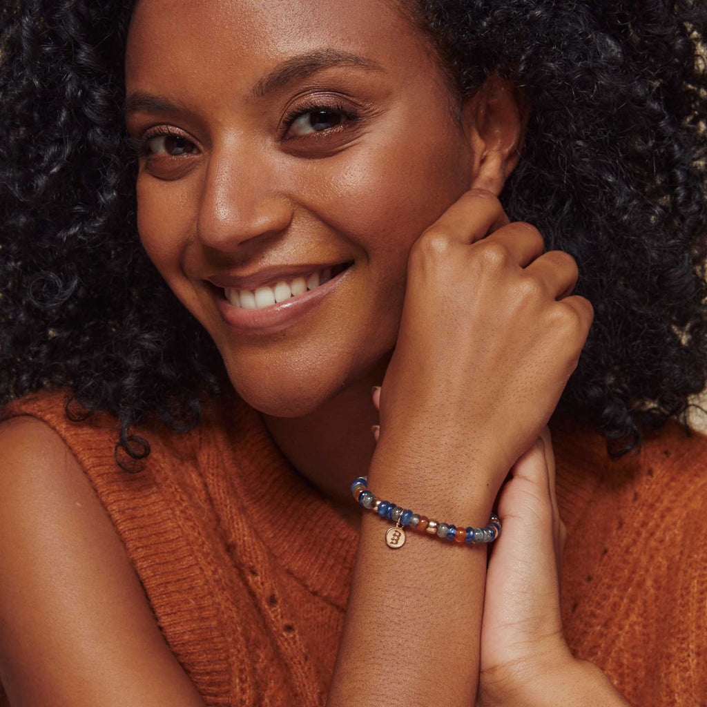 Bron Reflex Armband (8AR3985MIX81) aus Roségold mit Karneol