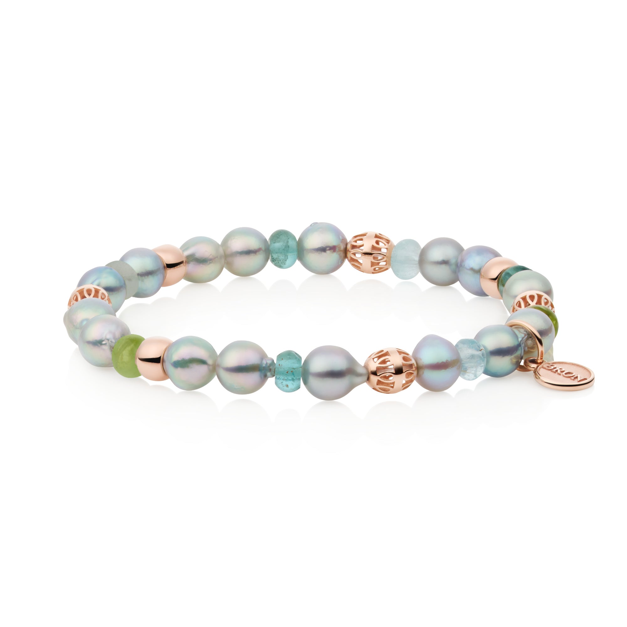 Bron Reflex Armband (8AR4044AKB7MIX1) aus Roségold mit Peridot