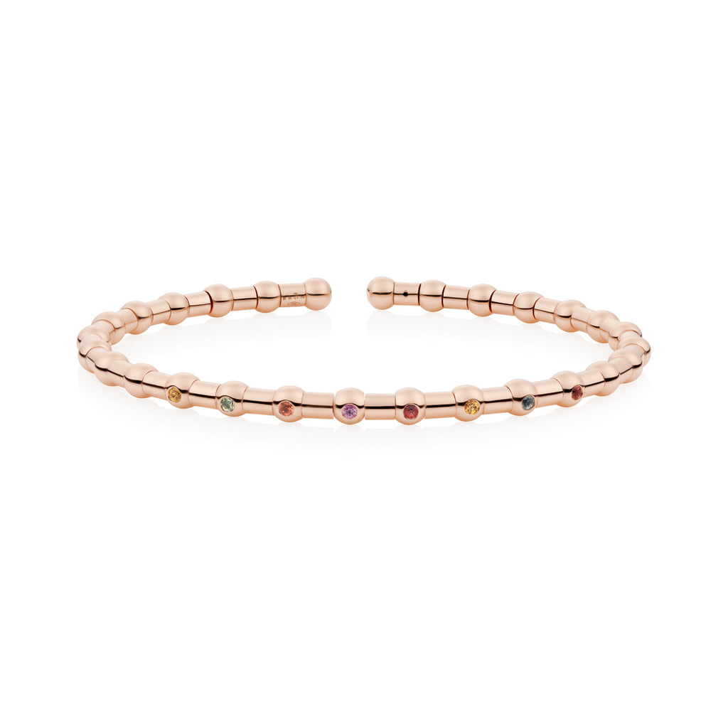 Bron Reflex Armreif (7AR4030MK) aus Roségold mit Saphir