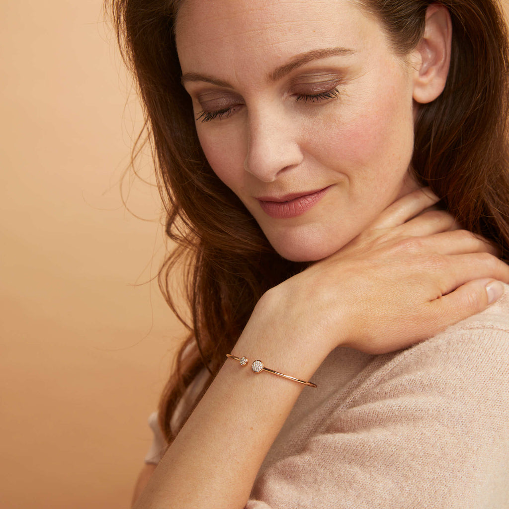 Bron Reflex Armreif (7AR4024BR) aus Roségold mit Diamant