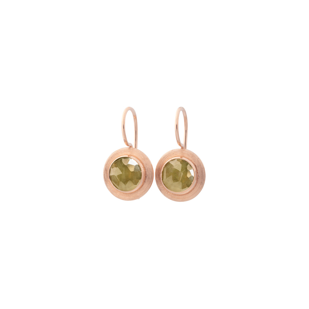 Bron Solar Ohrschmuck (8OR4822GKS) aus Roségold mit Saphir