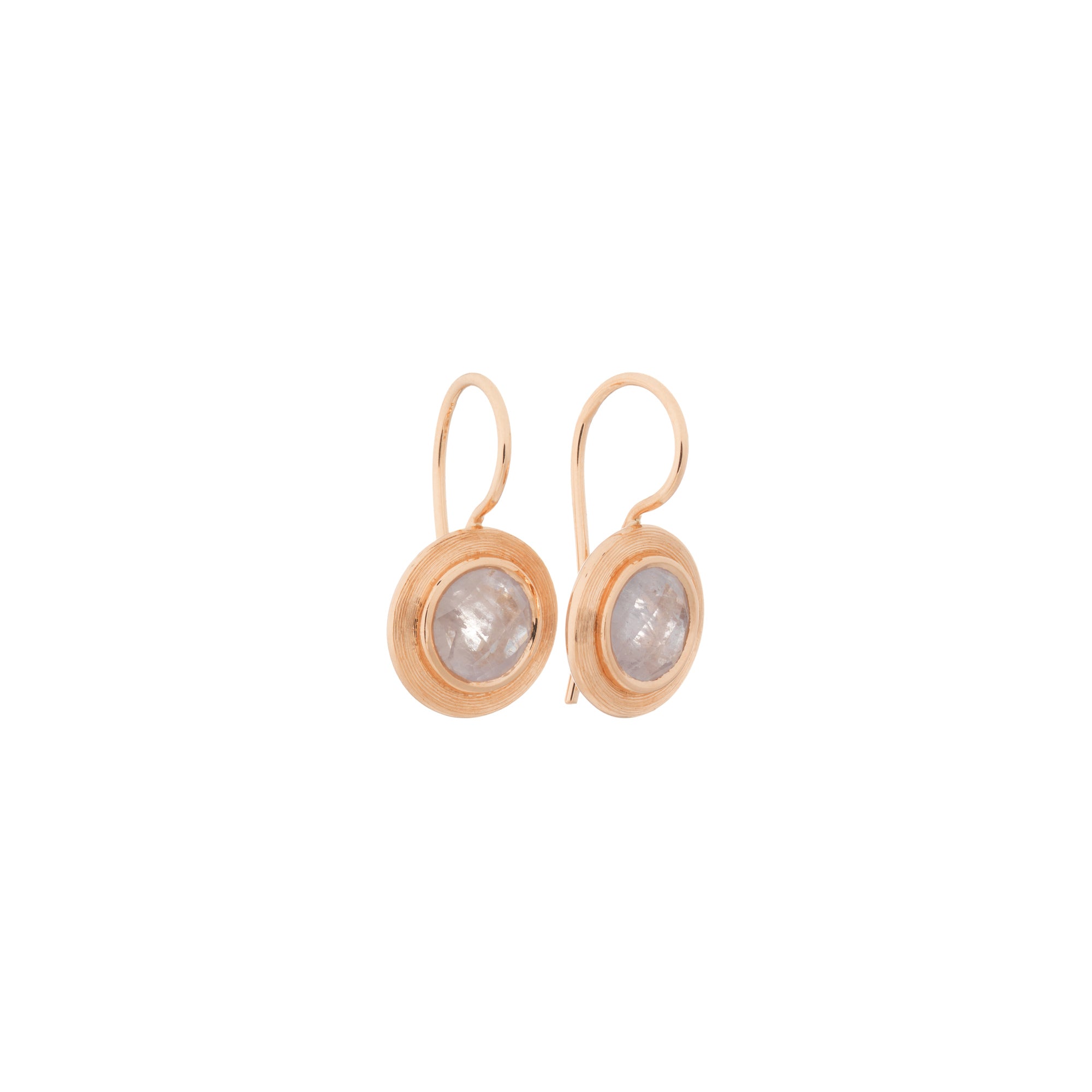 Bron Solar Ohrschmuck (8OR4822SAS) aus Roségold mit Saphir