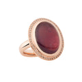 Bron Solar Ring (4RR4837SLTCCBR) aus Roségold mit Diamant und Turmalin
