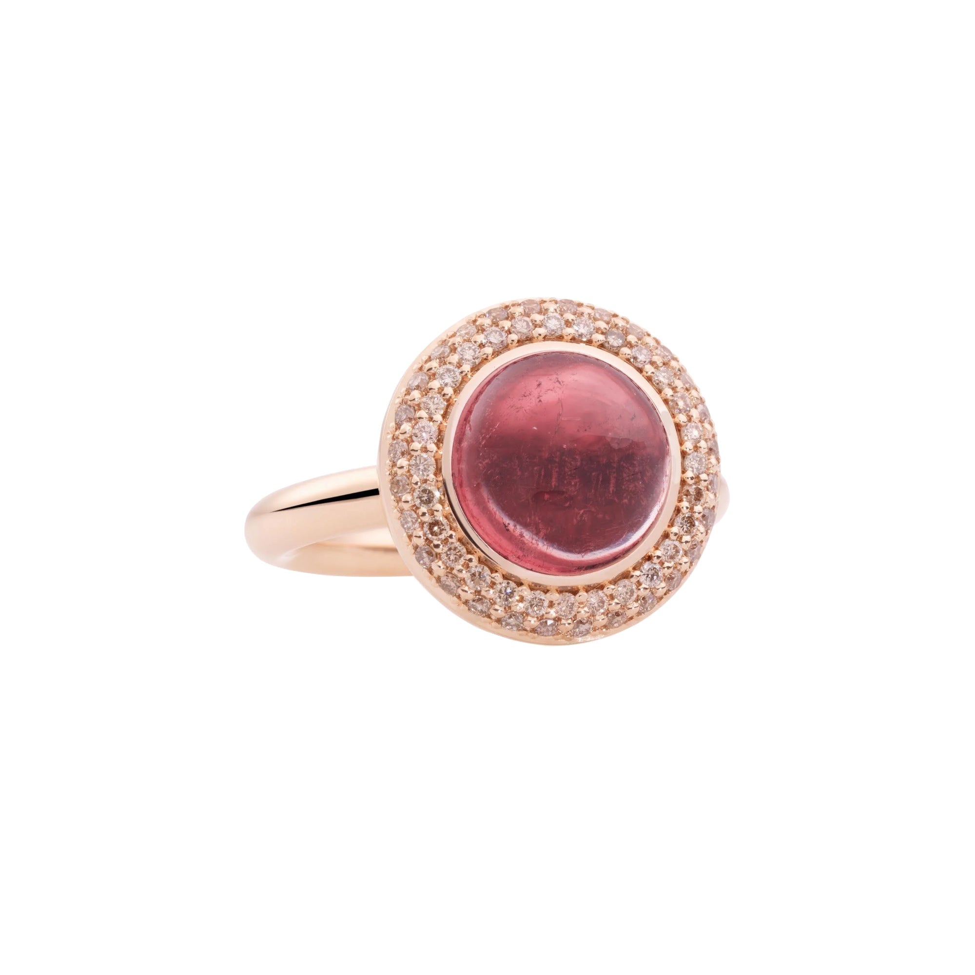Bron Solar Ring (8RR4832RTCCBR) aus Roségold mit Diamant und Turmalin