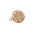 Bron Solar Ring (8RR4840QRCCBR) aus Roségold mit Diamant und Rutilquarz