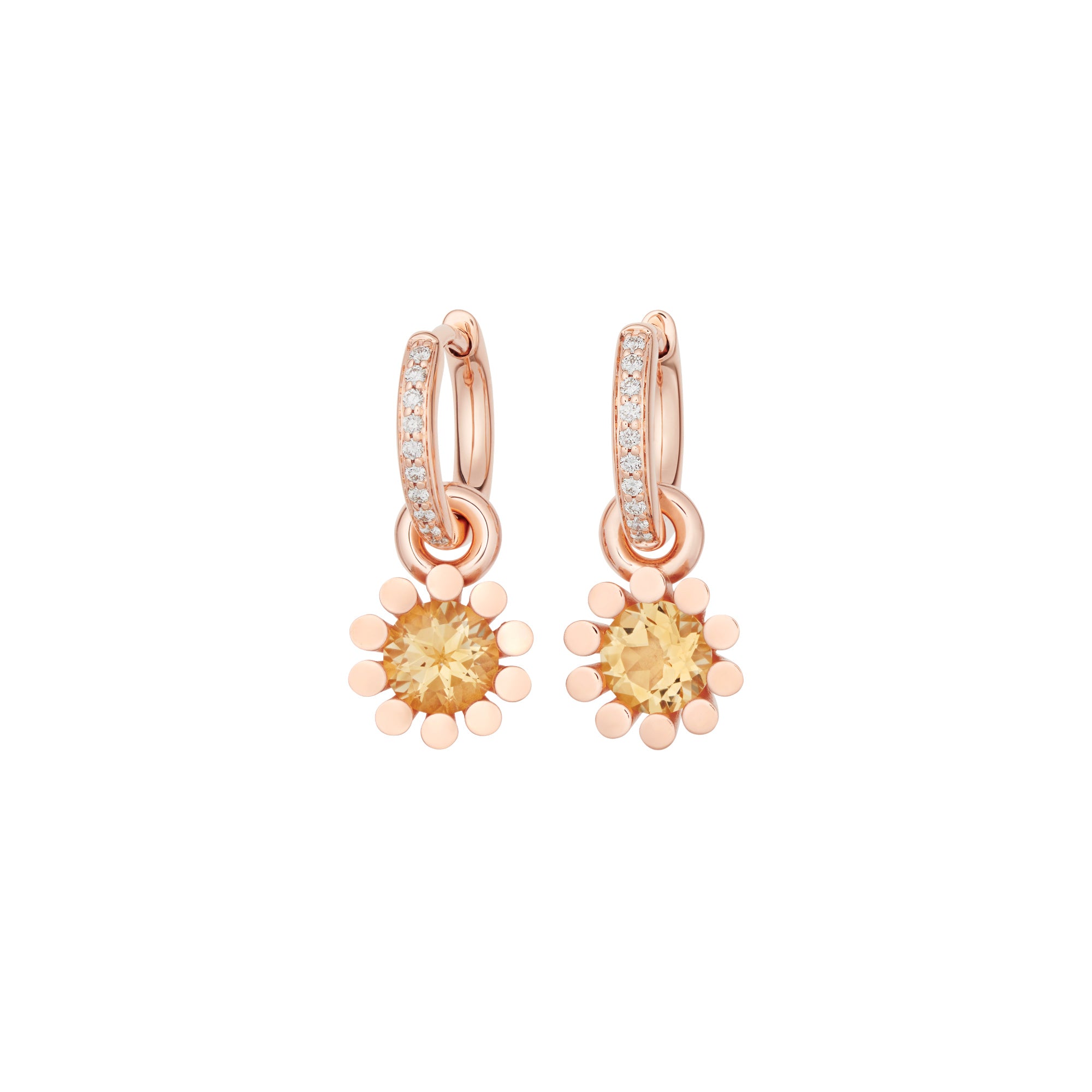 Bron Sprite Einhänger (8OR4801CI) aus Roségold mit Citrin