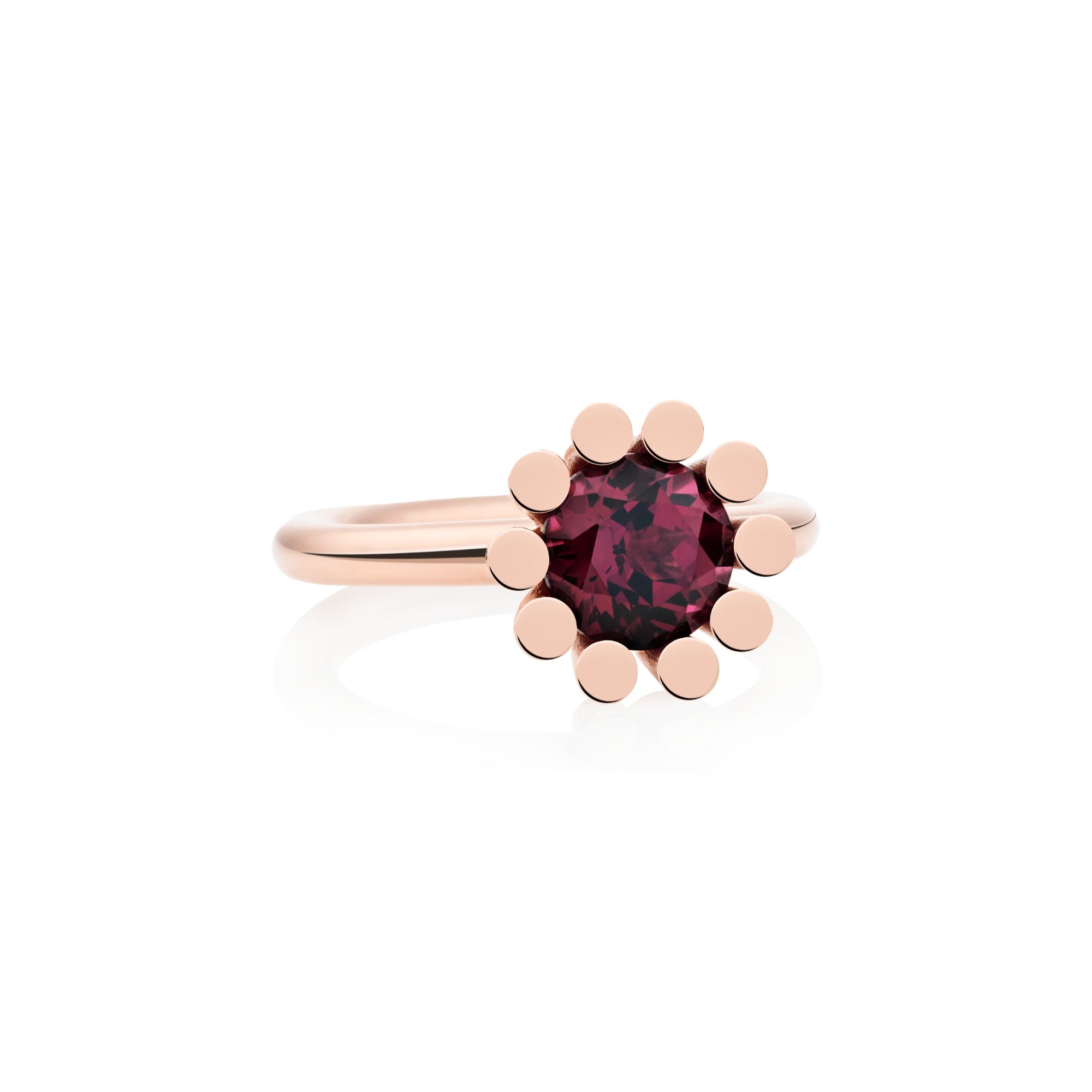 Bron Sprite Ring (8RR4589RH) aus Roségold mit Rhodolith