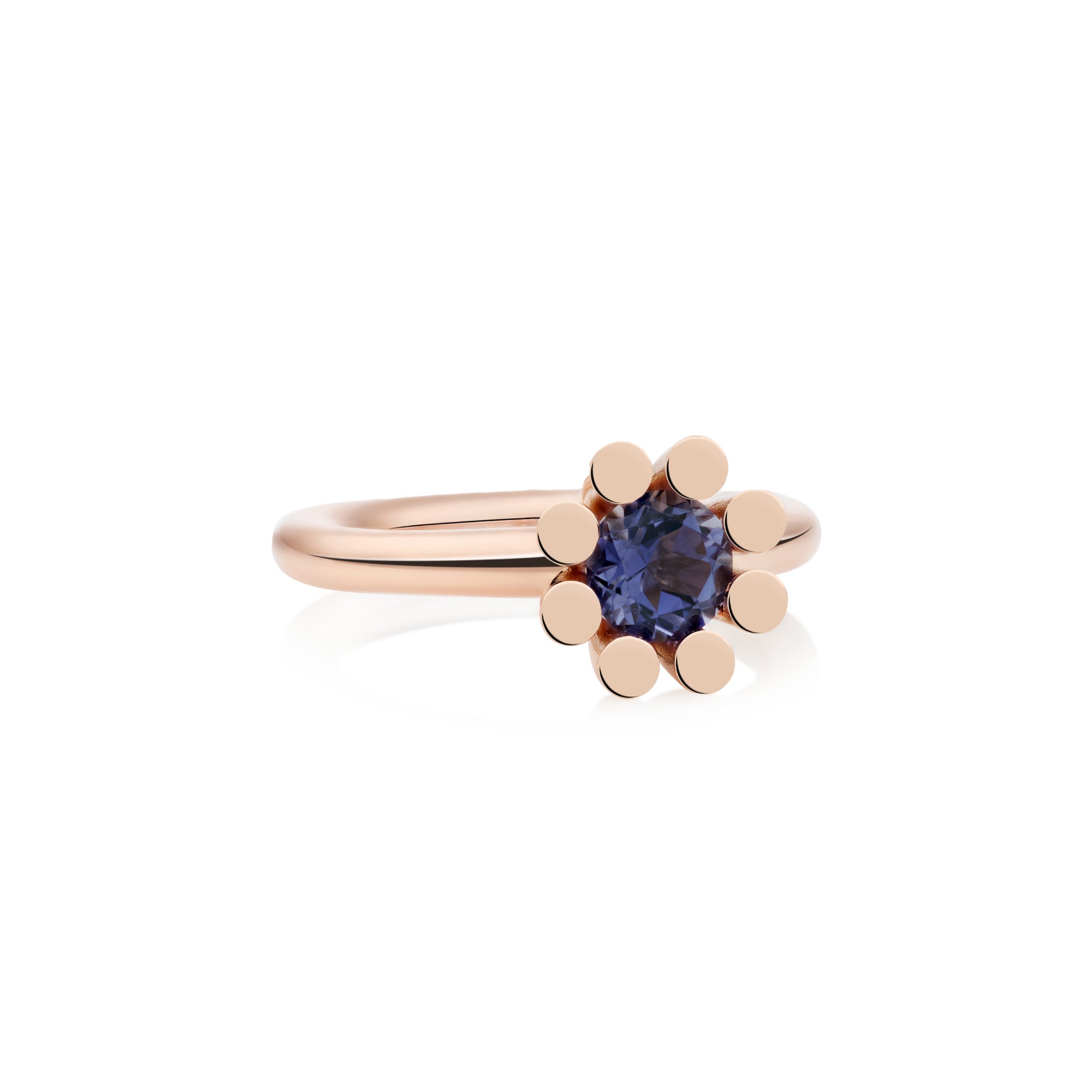 Bron Sprite Ring (8RR4590IO) aus Roségold mit Iolith