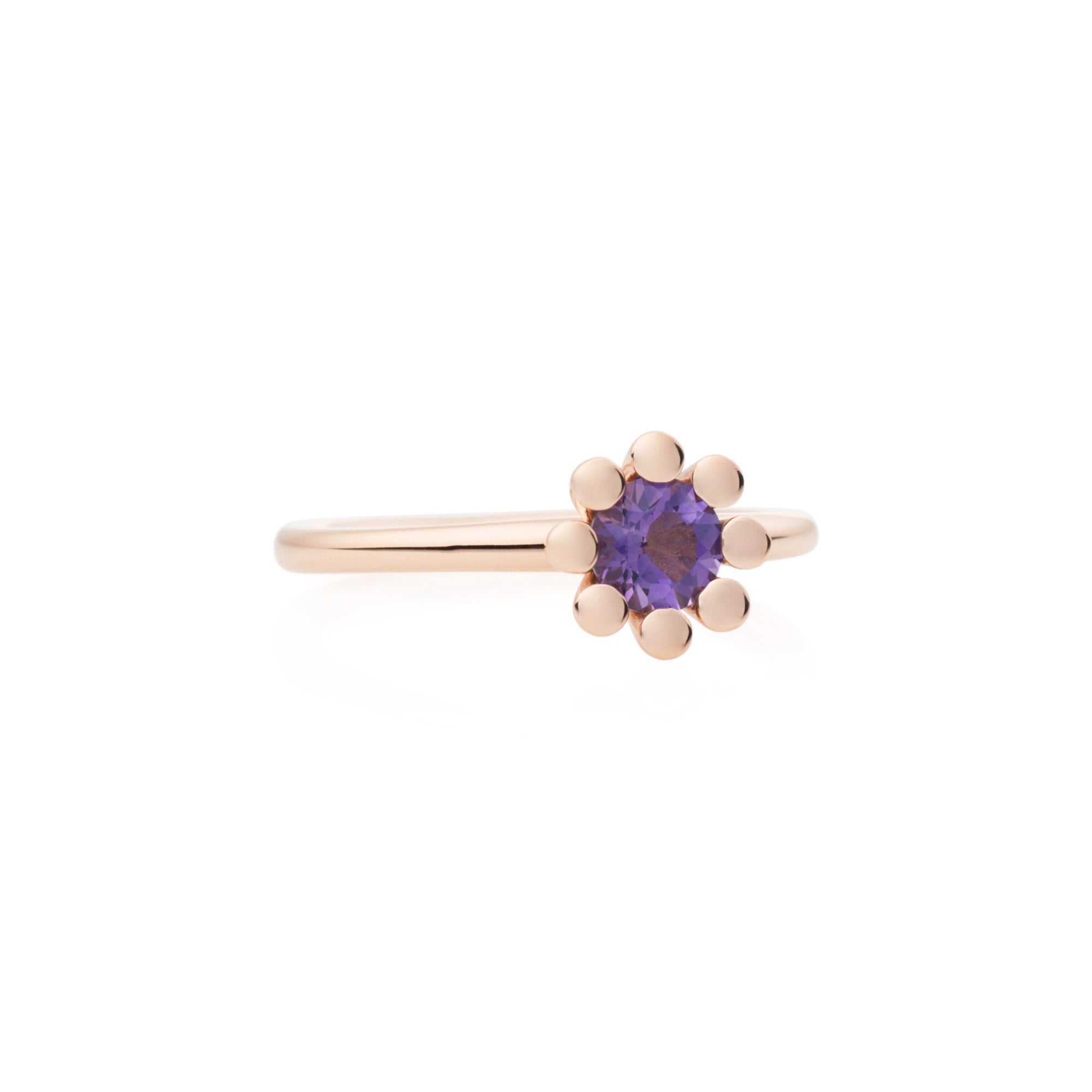 Bron Sprite Ring (8RR4849AM) aus Roségold mit Amethyst