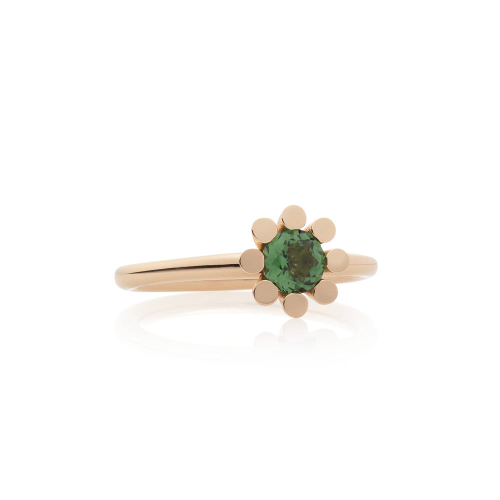 Bron Sprite Ring (8RR4849GT) aus Roségold mit Diamant und Turmalin
