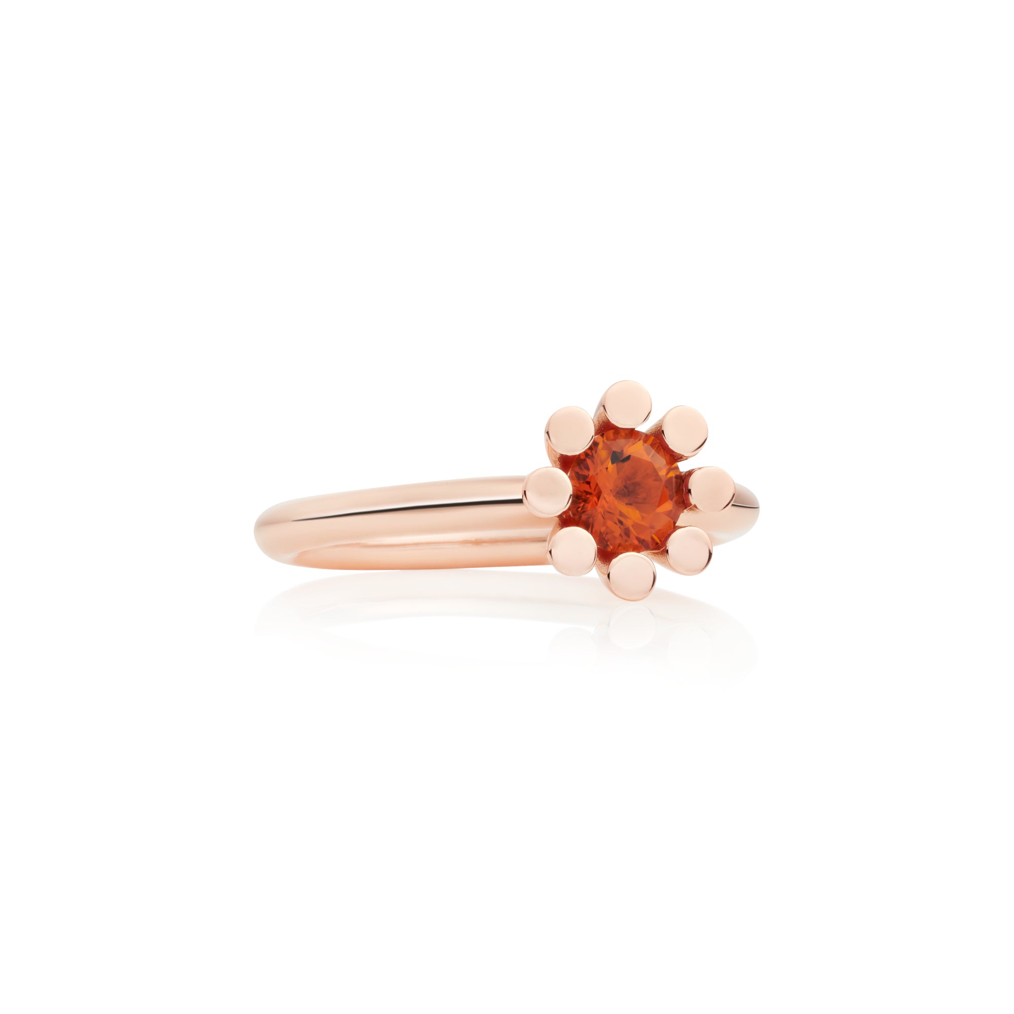 Bron Sprite Ring (8RR4849MC) aus Roségold mit Diamant und Citrin