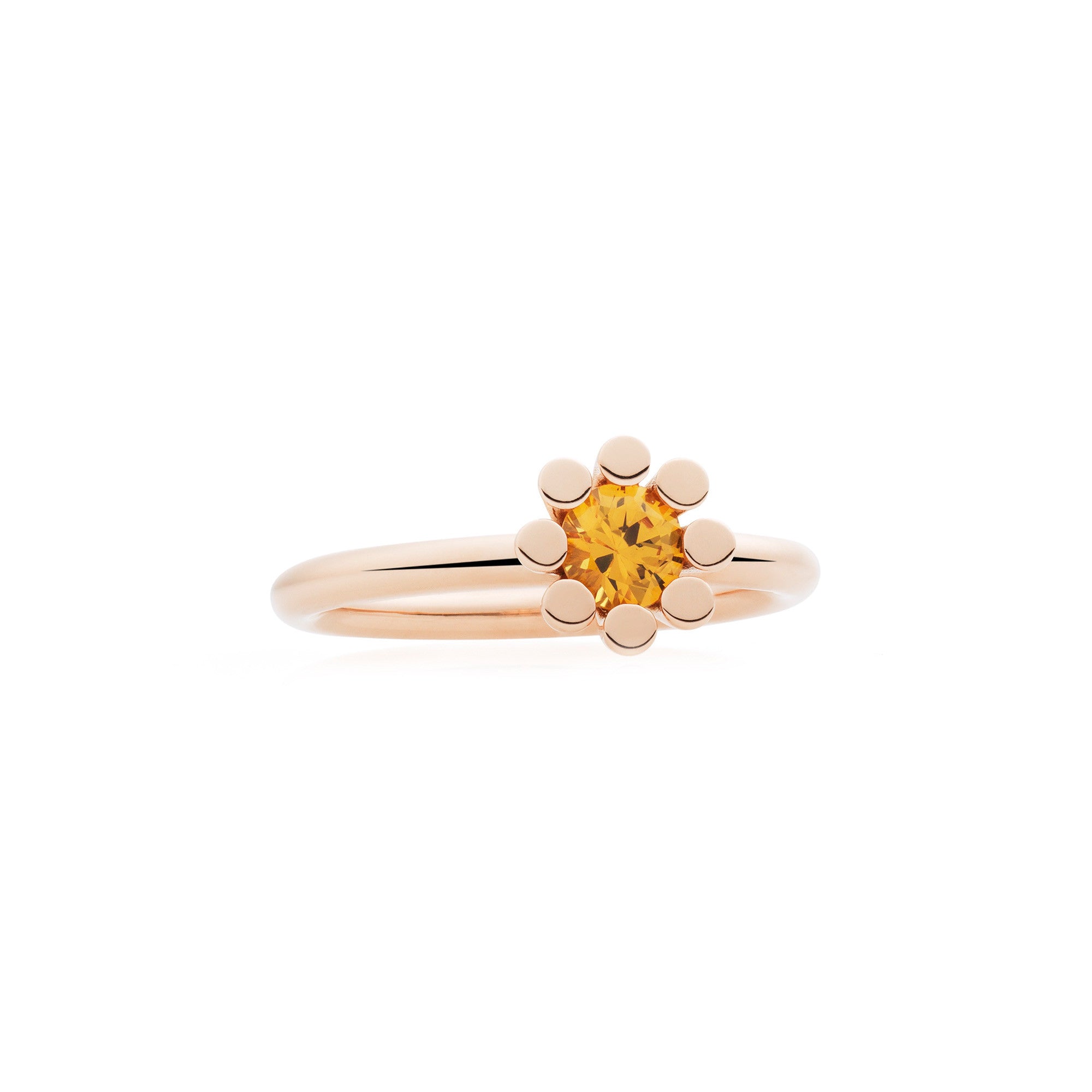 Bron Sprite Ring (8RR4849YK) aus Roségold mit Diamant und Saphir