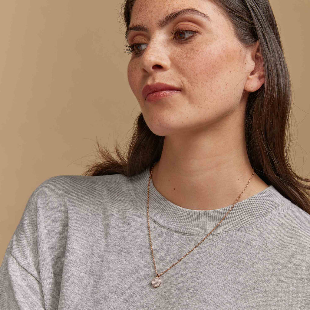 Bron Stardust Anhänger (8HR3426BR) aus Roségold mit Diamant