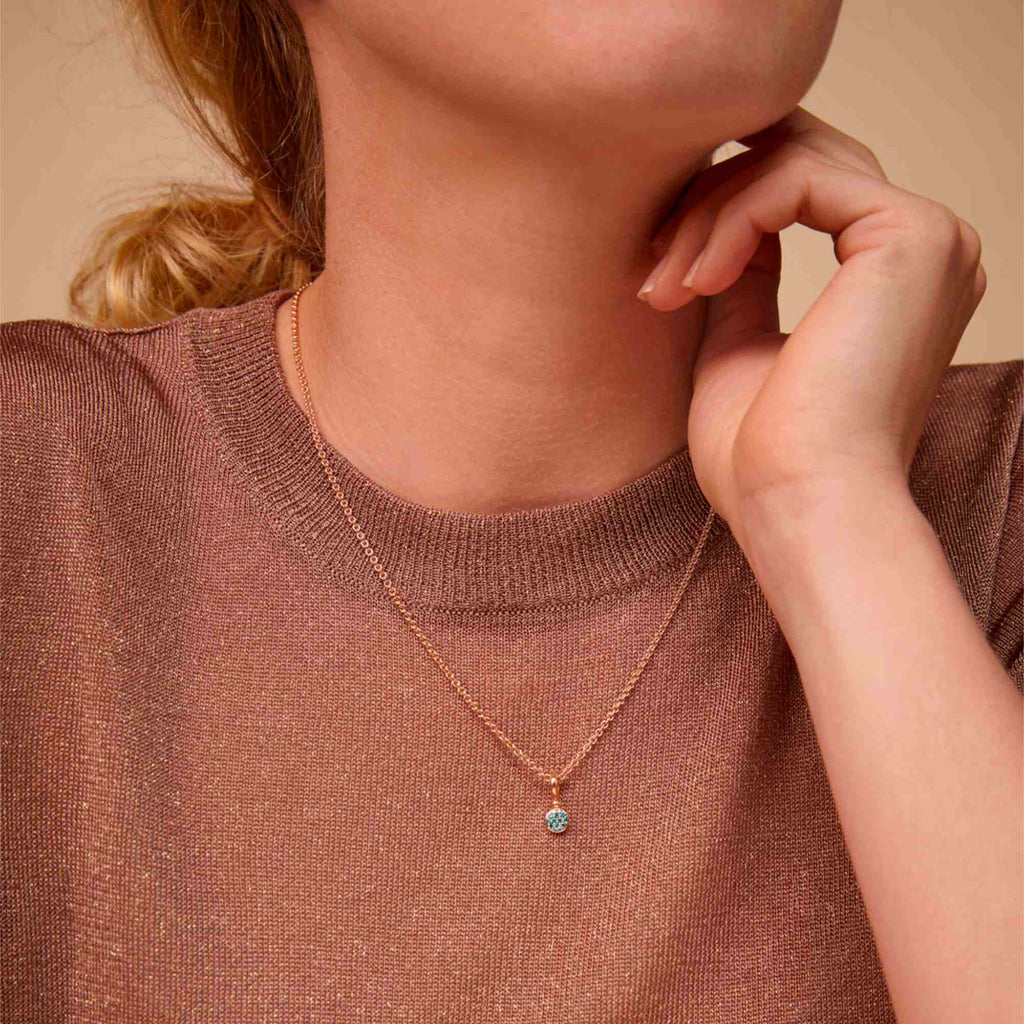 Bron Stardust Anhänger (8HR3434IBR) aus Roségold mit Diamant