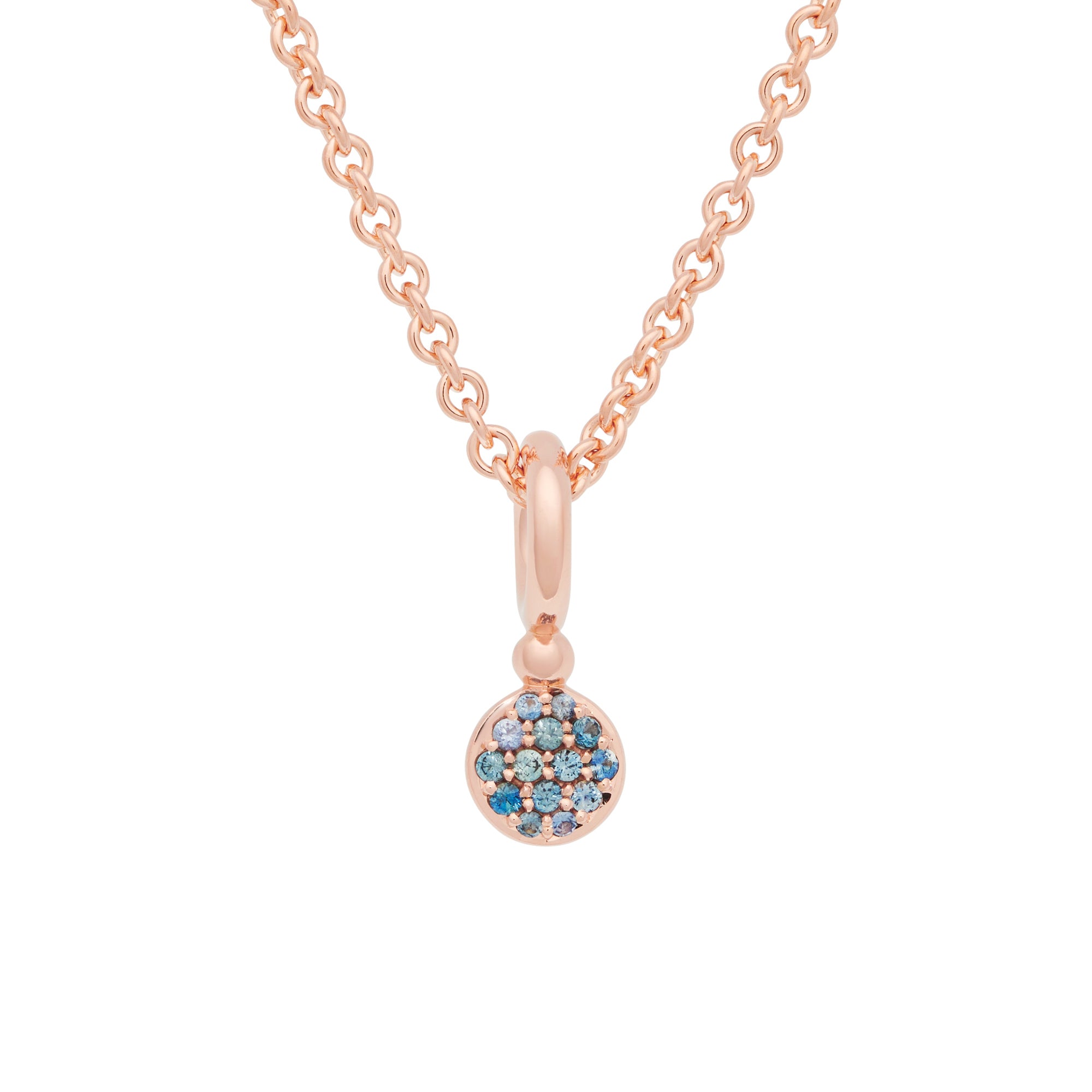 Bron Stardust Anhänger (8HR3434NK) aus Roségold mit Saphir