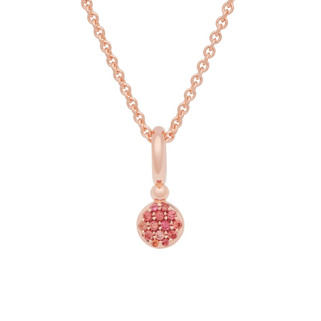 Bron Stardust Anhänger (8HR3434OK3) aus Roségold mit Saphir