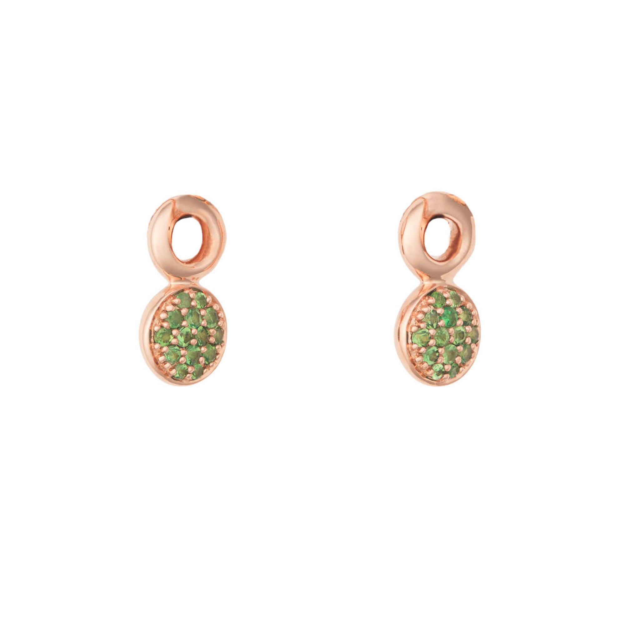 Bron Stardust Ohrschmuck (8OR4817TS) aus Roségold mit Tsavorit