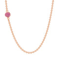 Bron Stardust Halskette (8CR441145BRRK2) aus Roségold mit Diamant und Saphir