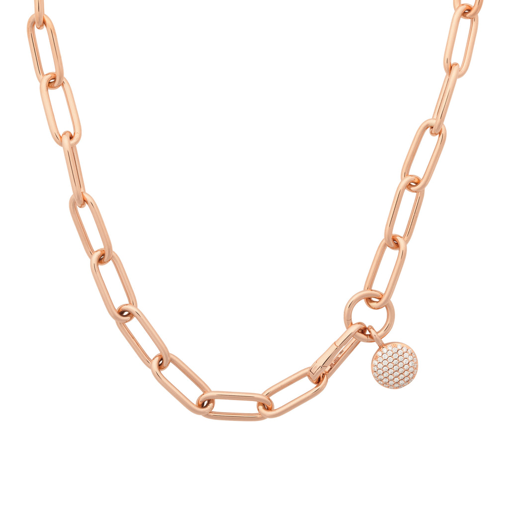 Bron Stardust Halskette mit Anhänger (8CR443045BR) aus Roségold mit Diamant