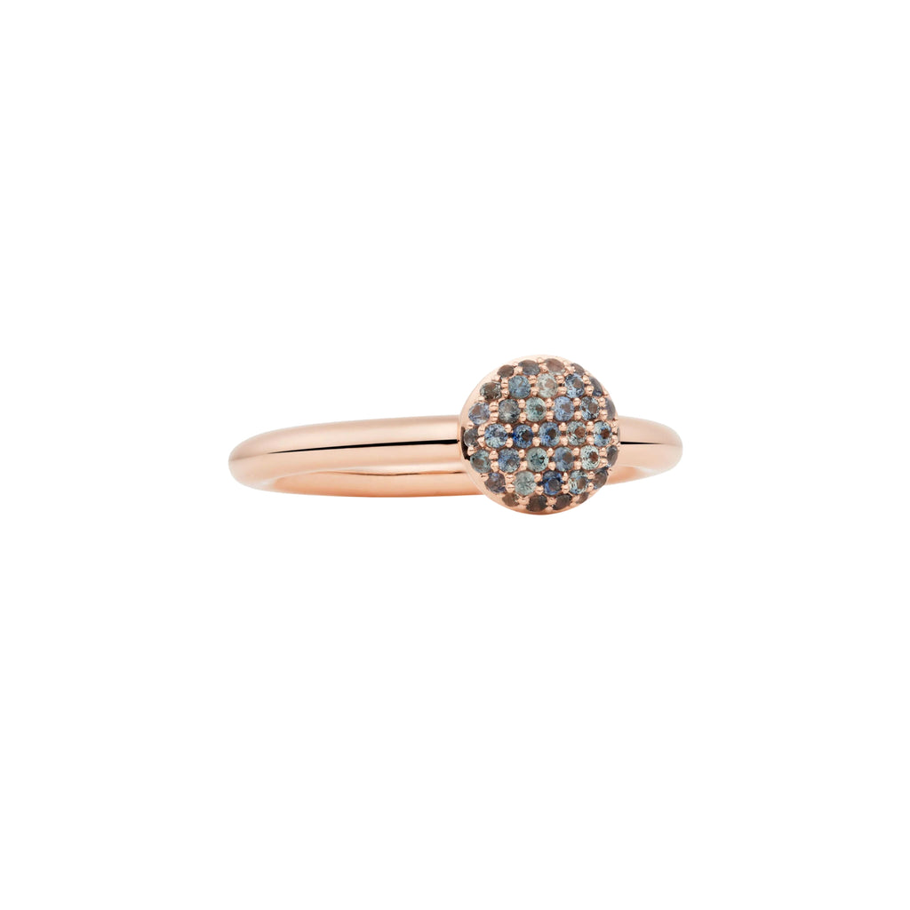 Bron Stardust Ring (8RR4717NK) aus Roségold mit Saphir
