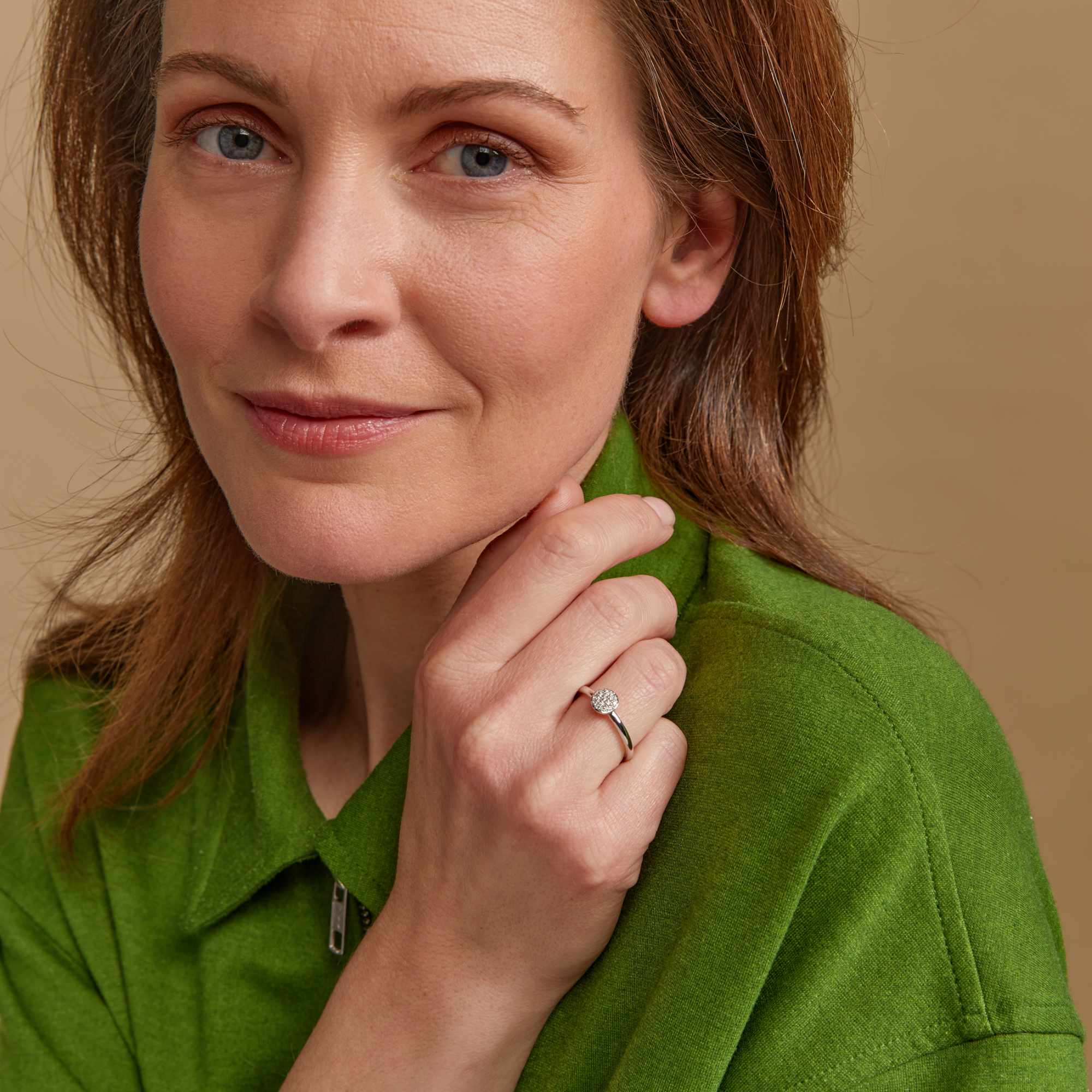 Bron Stardust Ring (8RW4850BR) aus Weißgold mit Diamant