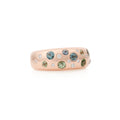 Bron Stax Ring (8RR4936GKPKBR) aus Roségold mit Diamant und Saphir