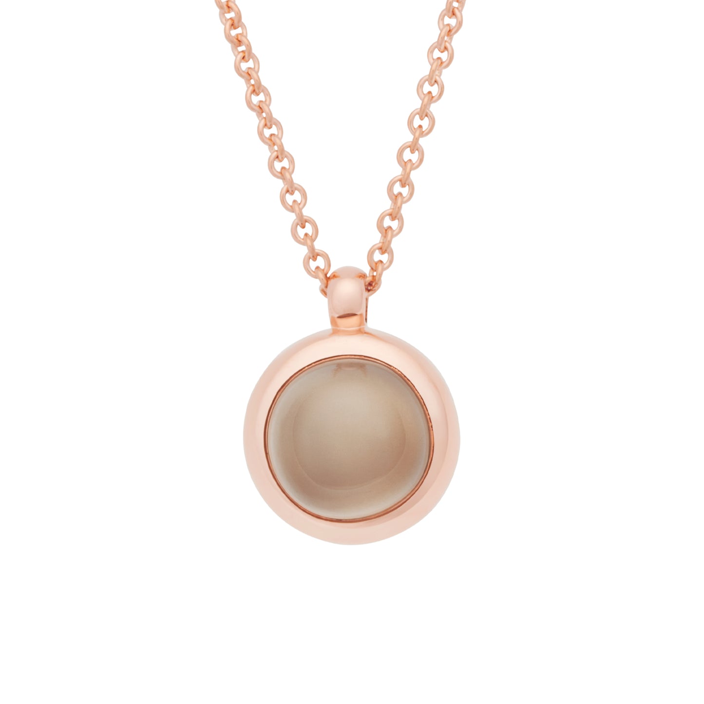 Sushi Anhänger, Roségold • Mondstein von Bron (8HR3429MGC)