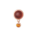Bron Sushi Brosche (8BR1285HECOK) aus Roségold mit Saphir