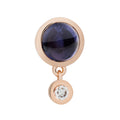 Bron Sushi Brosche (8BR1285IOCBR) aus Roségold mit Diamant und Iolith