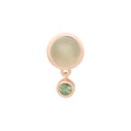 Bron Sushi Brosche (8BR1285LQCGK) aus Roségold mit Quarz und Saphir