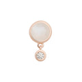 Bron Sushi Brosche (8BR1285MWBBR) aus Roségold mit Diamant und Mondstein
