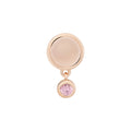 Bron Sushi Brosche (8BR1285RQCRK) aus Roségold mit Rosenquarz und Saphir