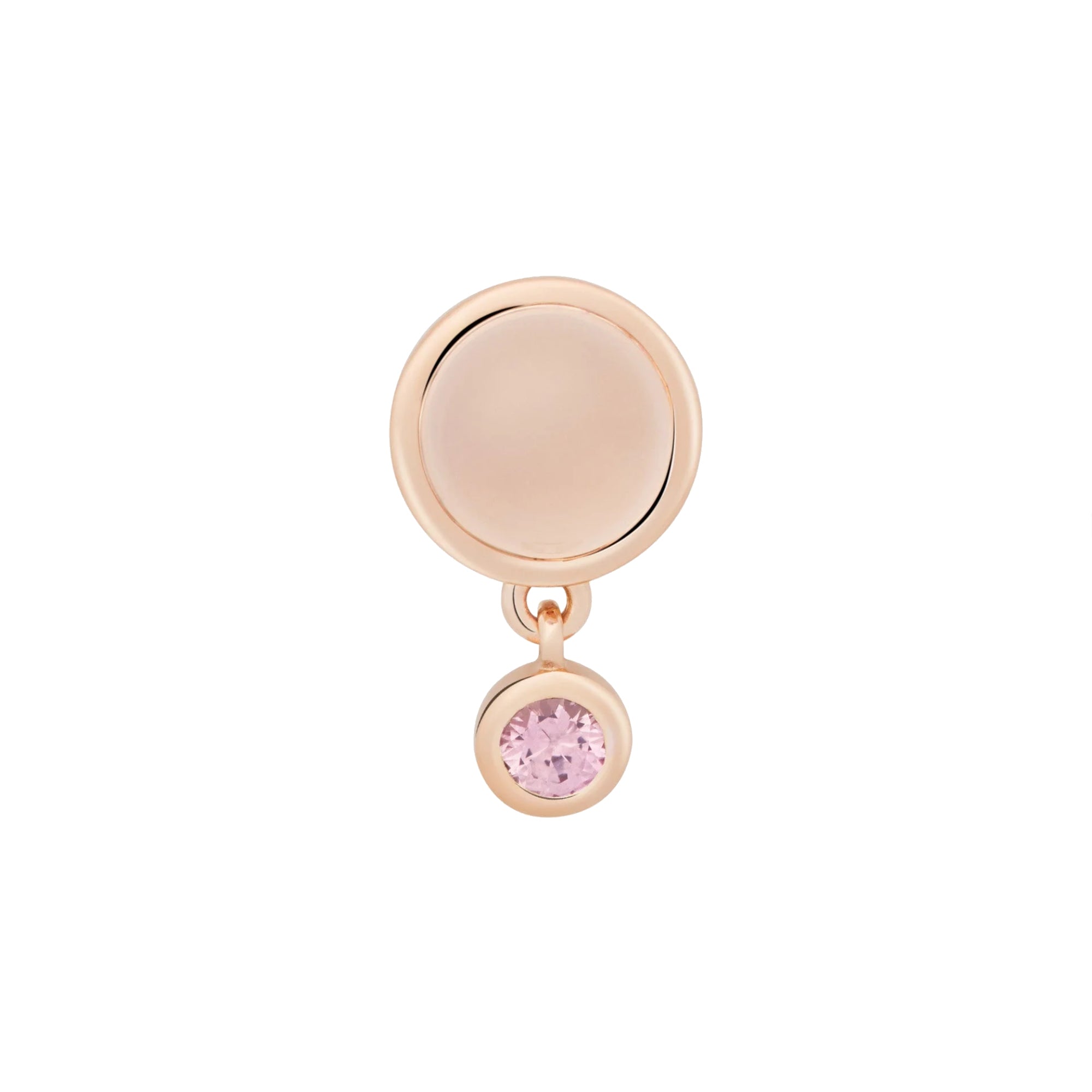 Bron Sushi Brosche (8BR1285RQCRK) aus Roségold mit Rosenquarz und Saphir