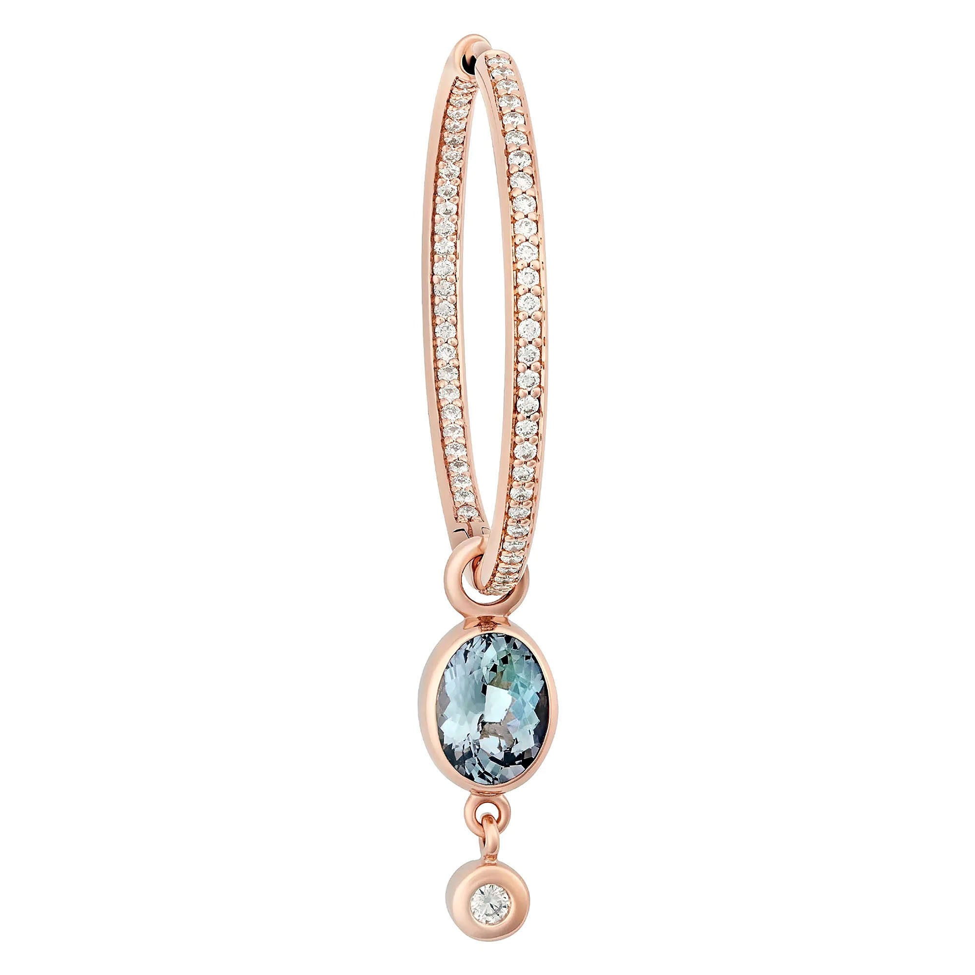 Bron Sushi Einhänger (4OR4872TBBR) aus Roségold mit Diamant und Tansanit
