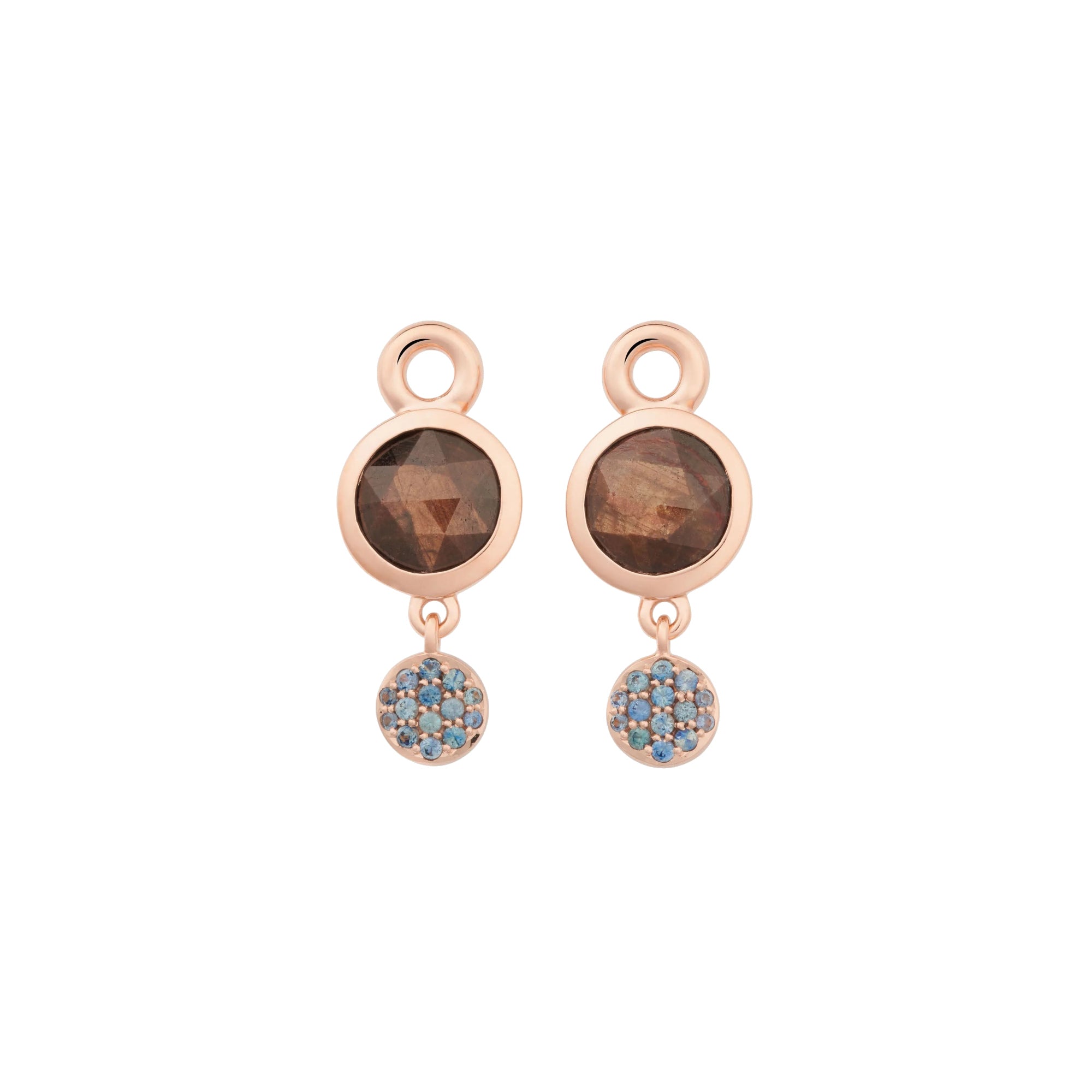 Bron Stardust Ohrschmuck (8OR4861BSBNK) aus Roségold mit Saphir