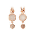 Bron Sushi Ohrschmuck (8OR4861MWBCBR) aus Roségold mit Diamant und Mondstein