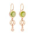 Bron Sushi Ohrschmuck (8OR4842MPECBR) aus Roségold mit Diamant und Peridot
