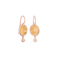 Bron Sushi Ohrschmuck (8OR4862CICBR) aus Roségold mit Diamant und Citrin