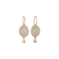 Bron Sushi Ohrschmuck (8OR4862LQCBR) aus Roségold mit Diamant und Quarz