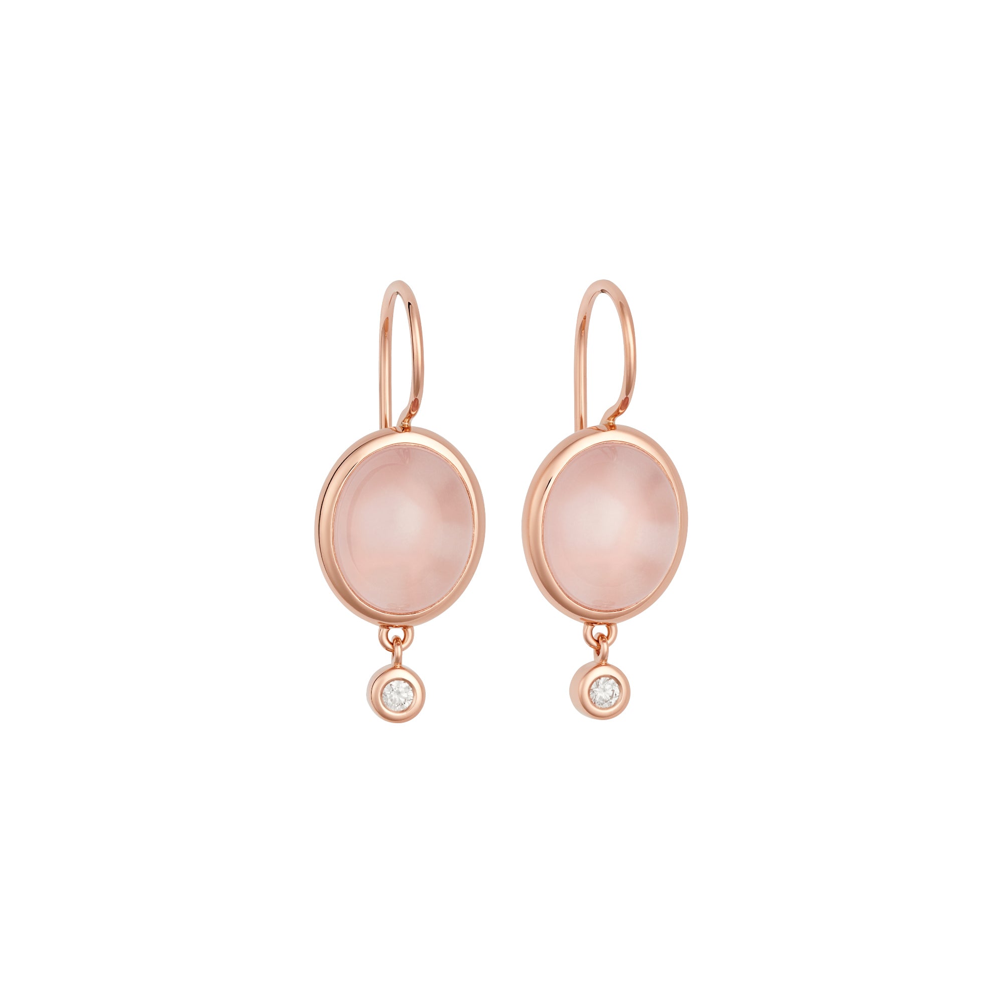 Bron Sushi Ohrschmuck (8OR4862RQCBR) aus Roségold mit Diamant