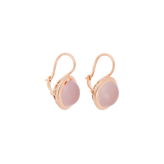 Sushi Ohrschmuck, Roségold • Rosenquarz von Bron (8OR4911RQC)