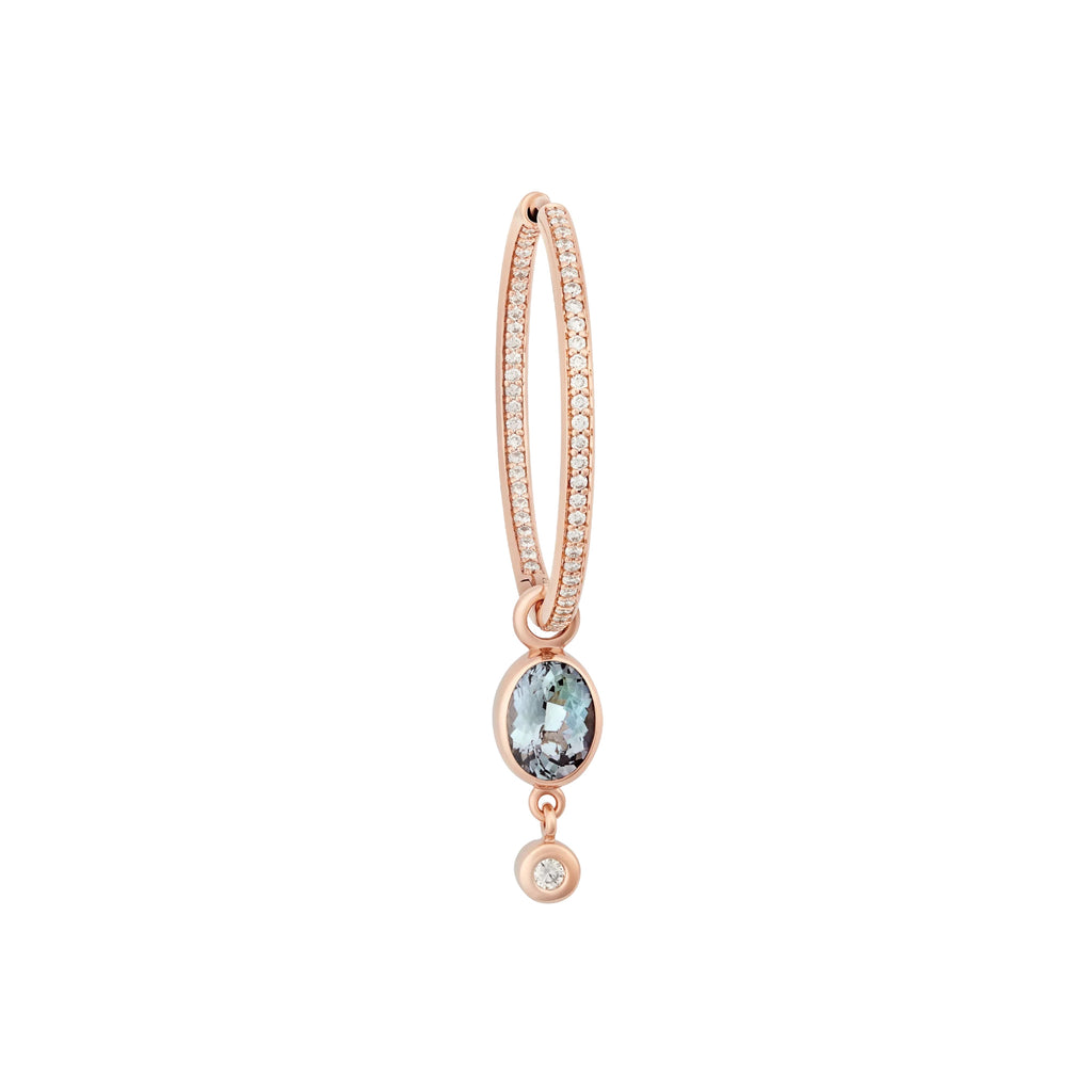 Bron Sushi Ohrschmuck (Einzelstück) (4OR4872TBBR-SET) aus Roségold mit Diamant und Tansanit
