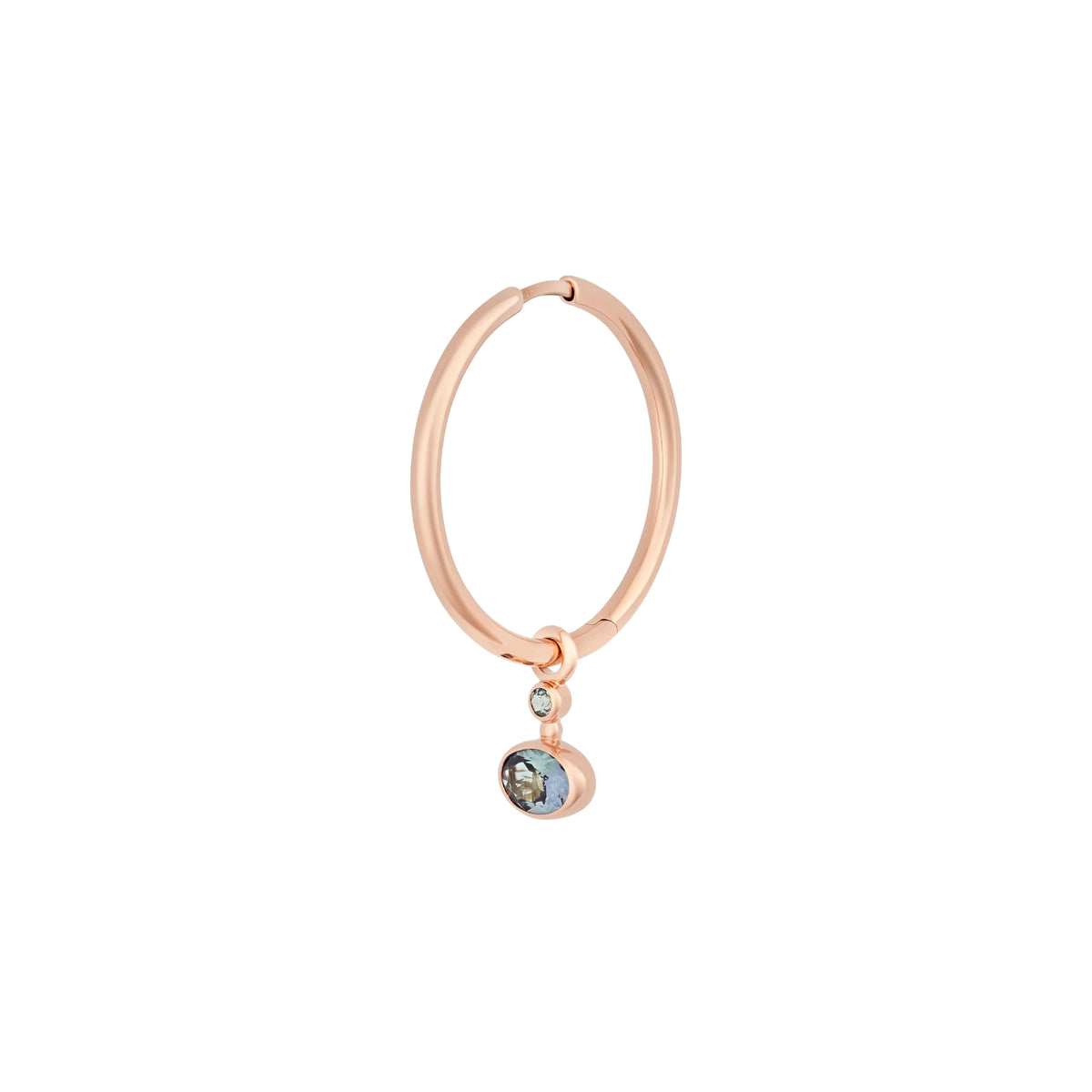 Bron Sushi Ohrschmuck (Einzelstück) (4OR4873PKTB-SET) aus Roségold mit Saphir und Tansanit